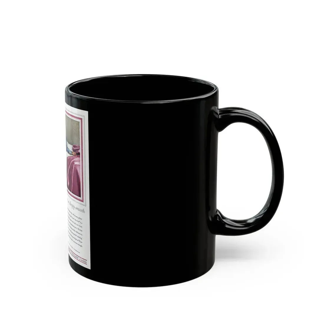 Advertisement for Wamsutta Percale, Harper's Bazaar, March 1931 - Black Coffee Mug - Go Mug Yourself