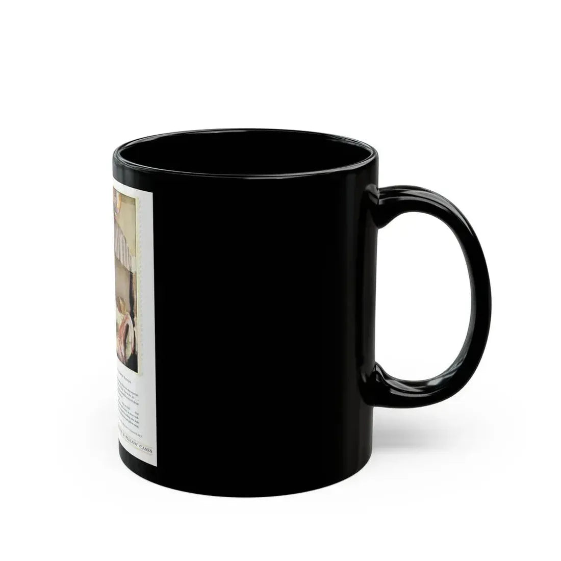 Advertisement for Wamsutta Percale, Harper's Bazaar, May 1930 - Black Coffee Mug - Go Mug Yourself