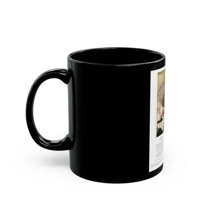 Advertisement for Wamsutta Percale, Harper's Bazaar, May 1930 - Black Coffee Mug - Go Mug Yourself