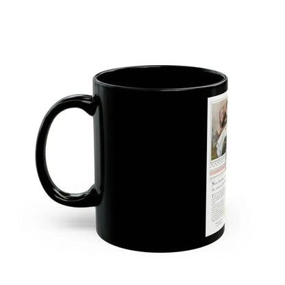 Advertisement for Wamsutta Percale, Harper's Bazaar, November 1928 - Black Coffee Mug - Go Mug Yourself