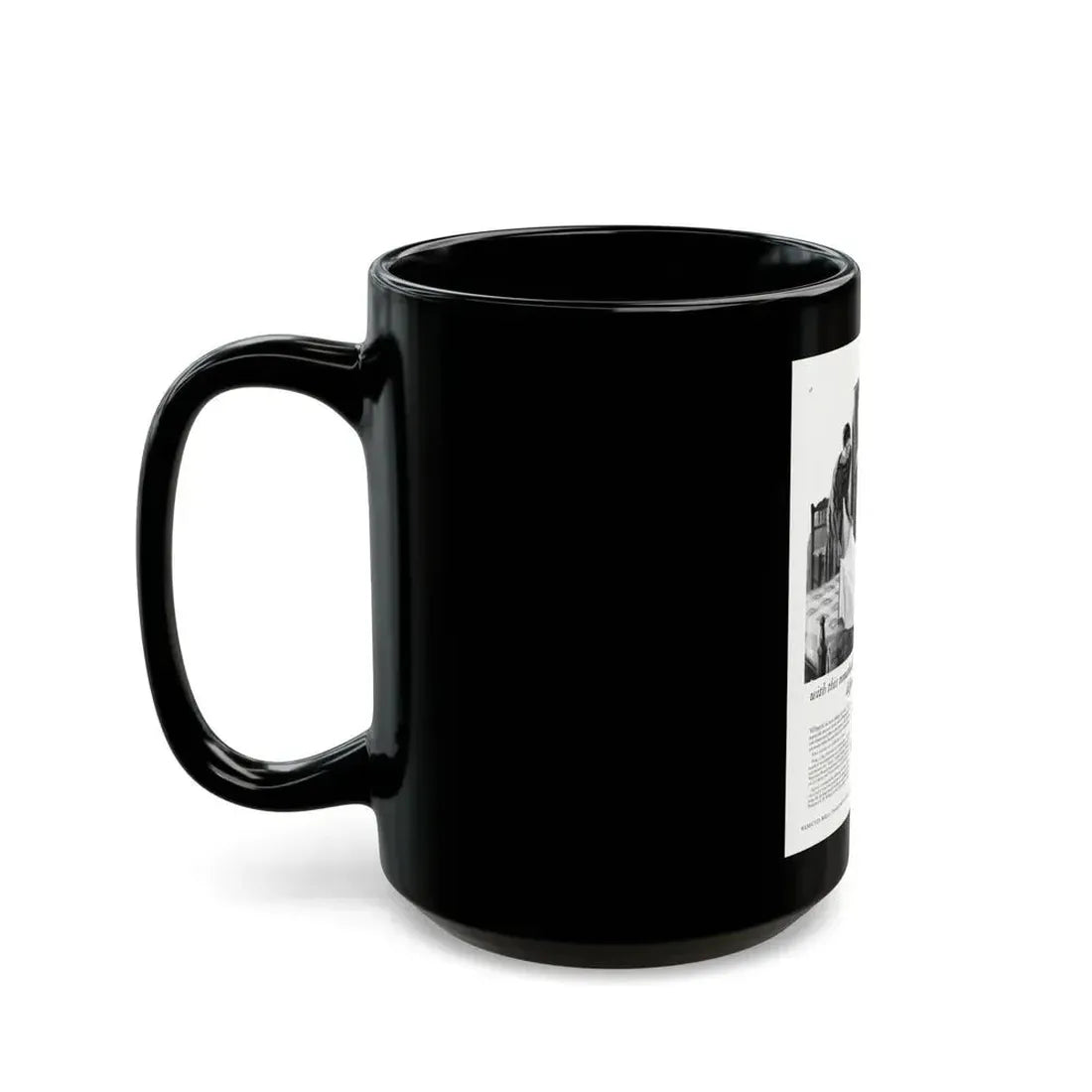 Advertisement for Wamsutta Percale, Ladies' Home Journal, September 1927 - Black Coffee Mug - Go Mug Yourself