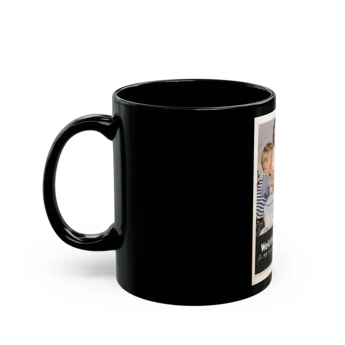 Advertisement for Welch's, Saturday Evening Post, March 22, 1947 - Black Coffee Mug - Go Mug Yourself