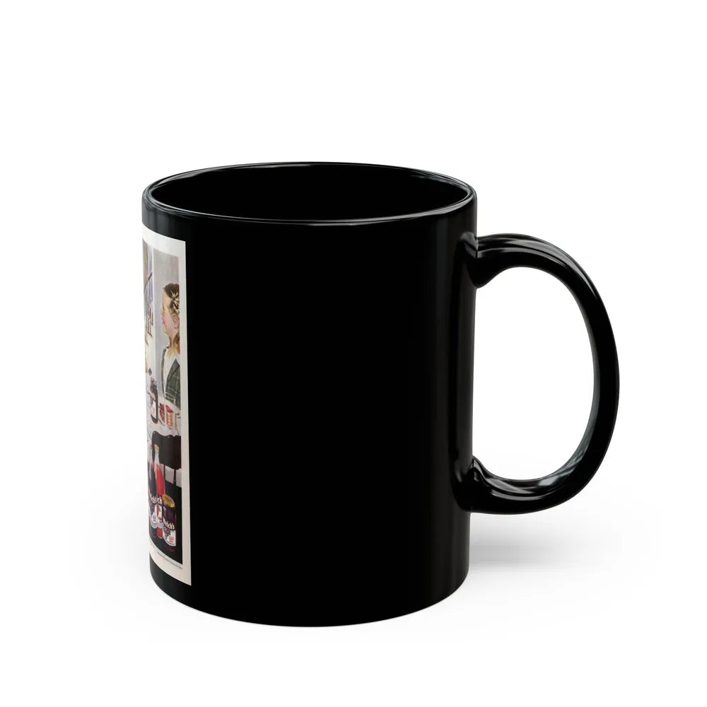 Advertisement for Welch's, Saturday Evening Post, March 22, 1947 - Black Coffee Mug-Go Mug Yourself