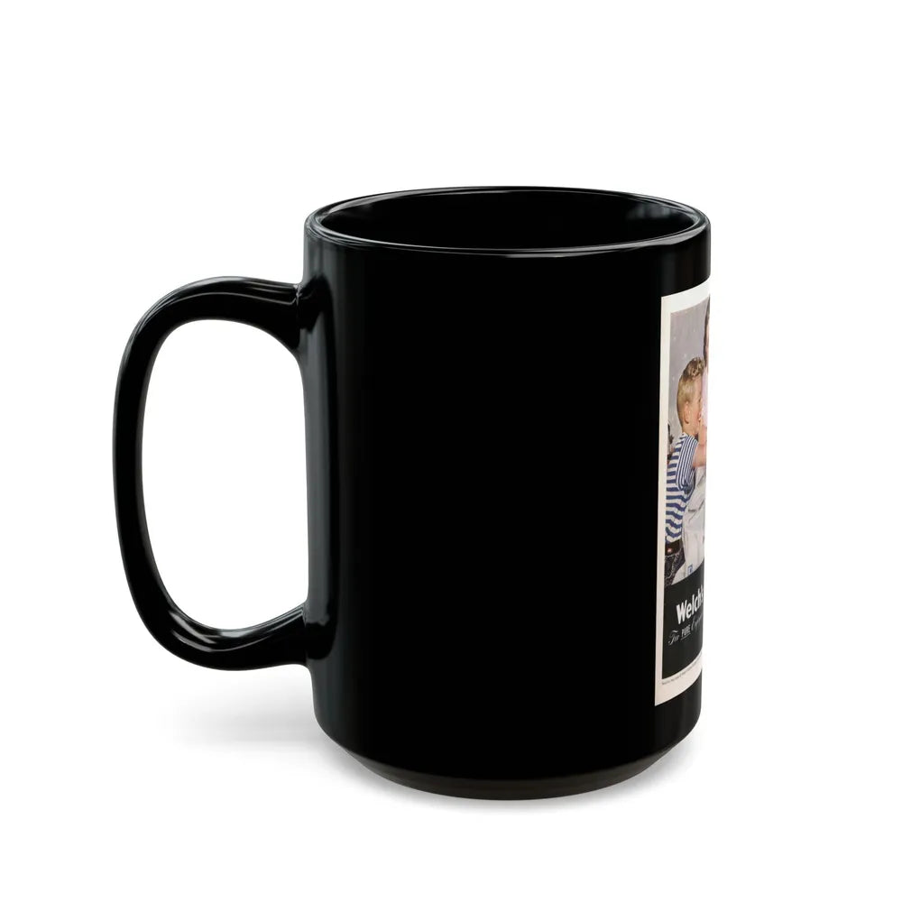 Advertisement for Welch's, Saturday Evening Post, March 22, 1947 - Black Coffee Mug-Go Mug Yourself