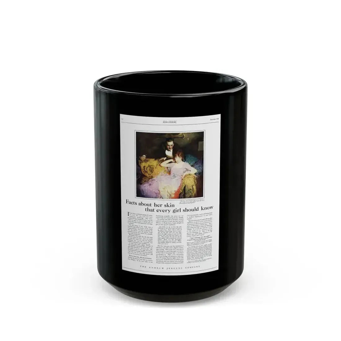 Advertisement for Woodbury's, Ladies' Home Journal, December 1920 - Black Coffee Mug 15oz - Go Mug Yourself