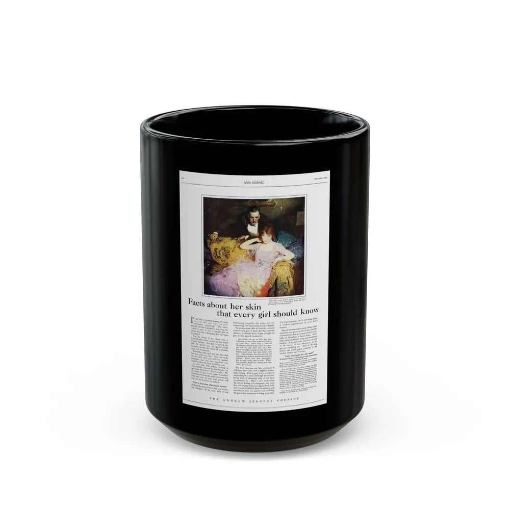 Advertisement for Woodbury's, Ladies' Home Journal, December 1920 - Black Coffee Mug-15oz-Go Mug Yourself