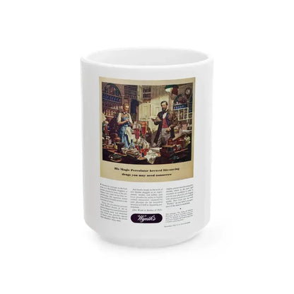 Advertisement for Wyeth, Good Housekeeping, December 1943 - White Coffee Mug 15oz - Go Mug Yourself