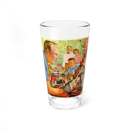 Advertisement from Woman's Day, August 1952 (Magazine Illustration) Pint Glass 16oz 16oz - Go Mug Yourself