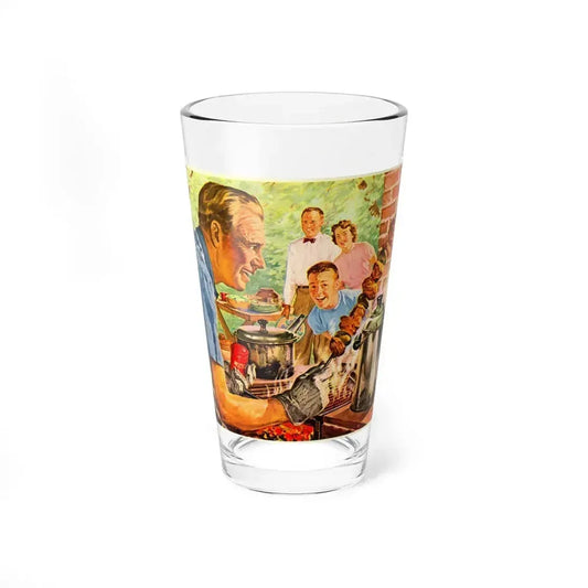 Advertisement from Woman's Day, August 1952 (Magazine Illustration) Pint Glass 16oz 16oz - Go Mug Yourself