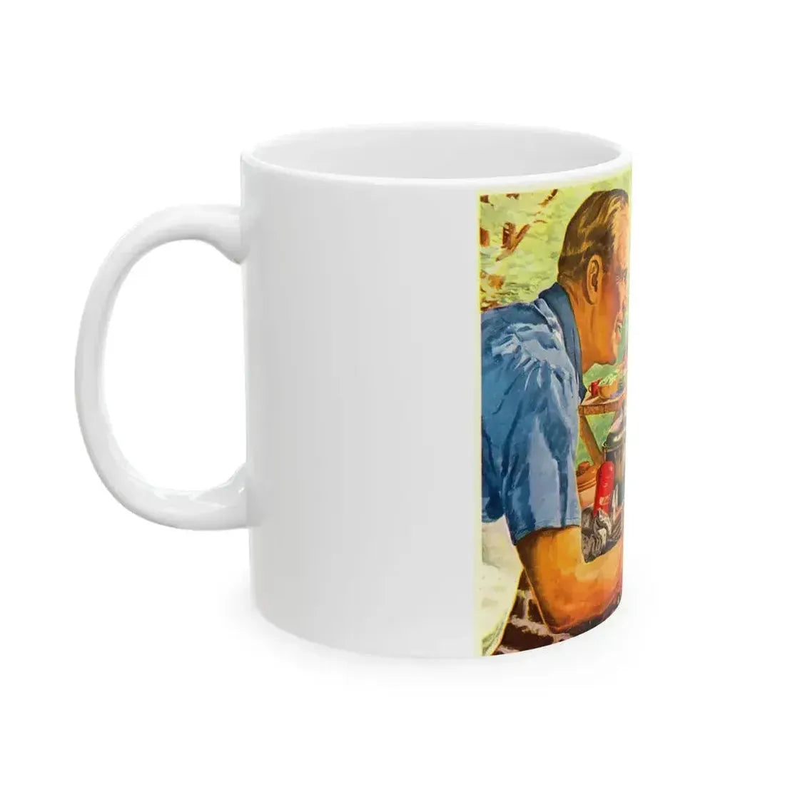 Advertisement from Woman's Day, August 1952 - White Coffee Mug - Go Mug Yourself
