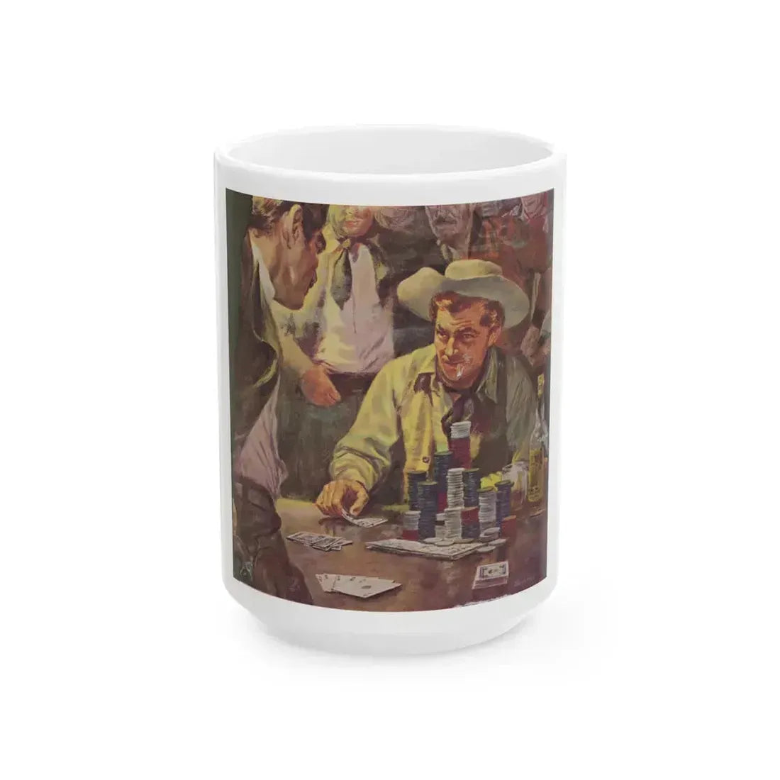 Advertisement illustration - White Coffee Mug 15oz - Go Mug Yourself