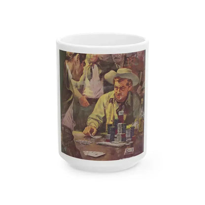 Advertisement illustration - White Coffee Mug 15oz - Go Mug Yourself