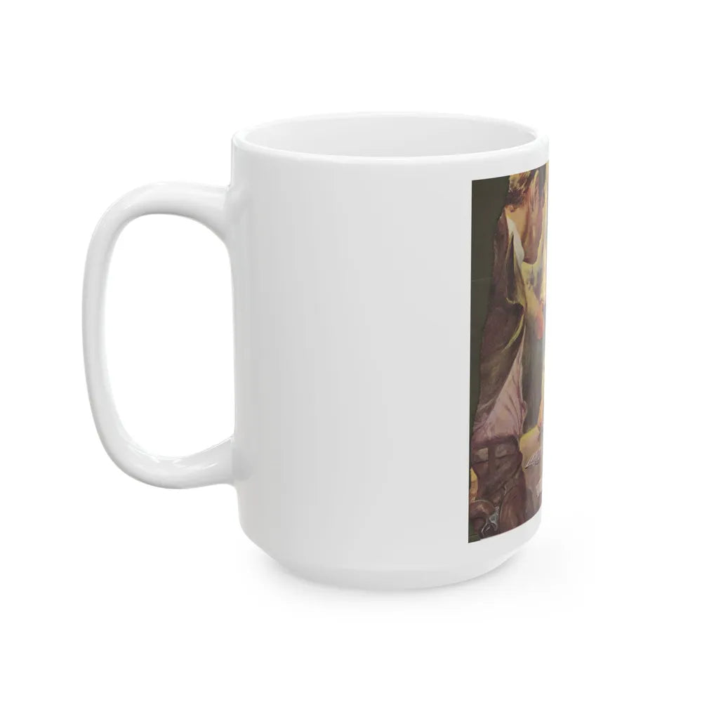 Advertisement illustration - White Coffee Mug-Go Mug Yourself