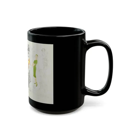 Advertisement Illustrations - Black Coffee Mug - Go Mug Yourself