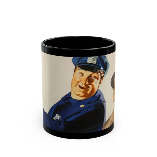Advertising illustration - Black Coffee Mug 11oz - Go Mug Yourself