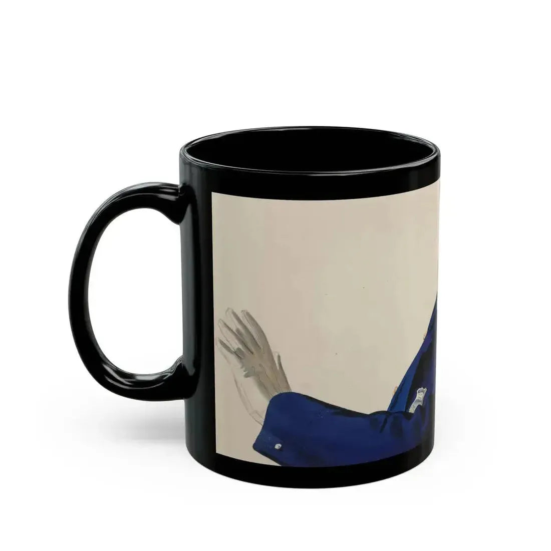 Advertising illustration - Black Coffee Mug - Go Mug Yourself