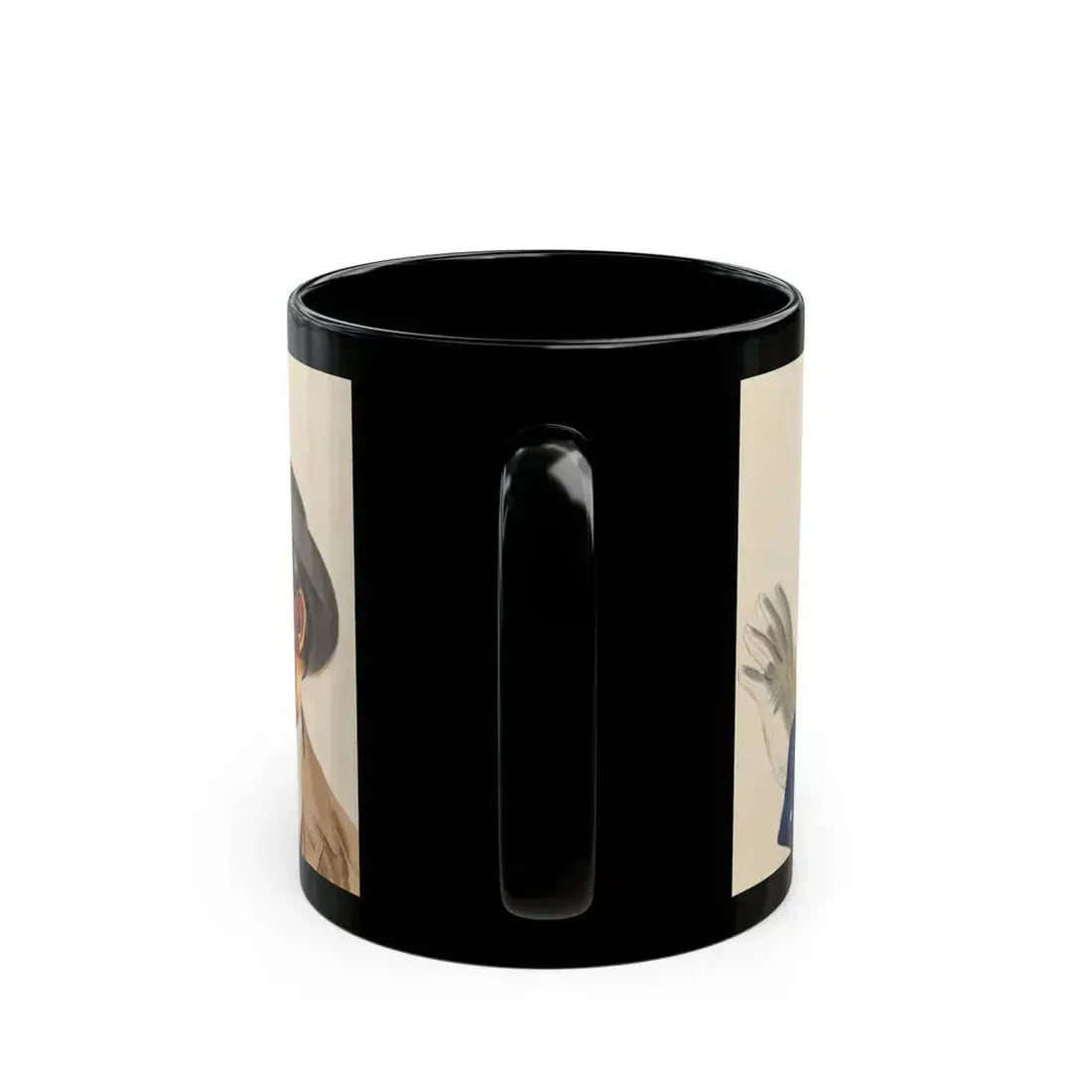 Advertising illustration - Black Coffee Mug - Go Mug Yourself