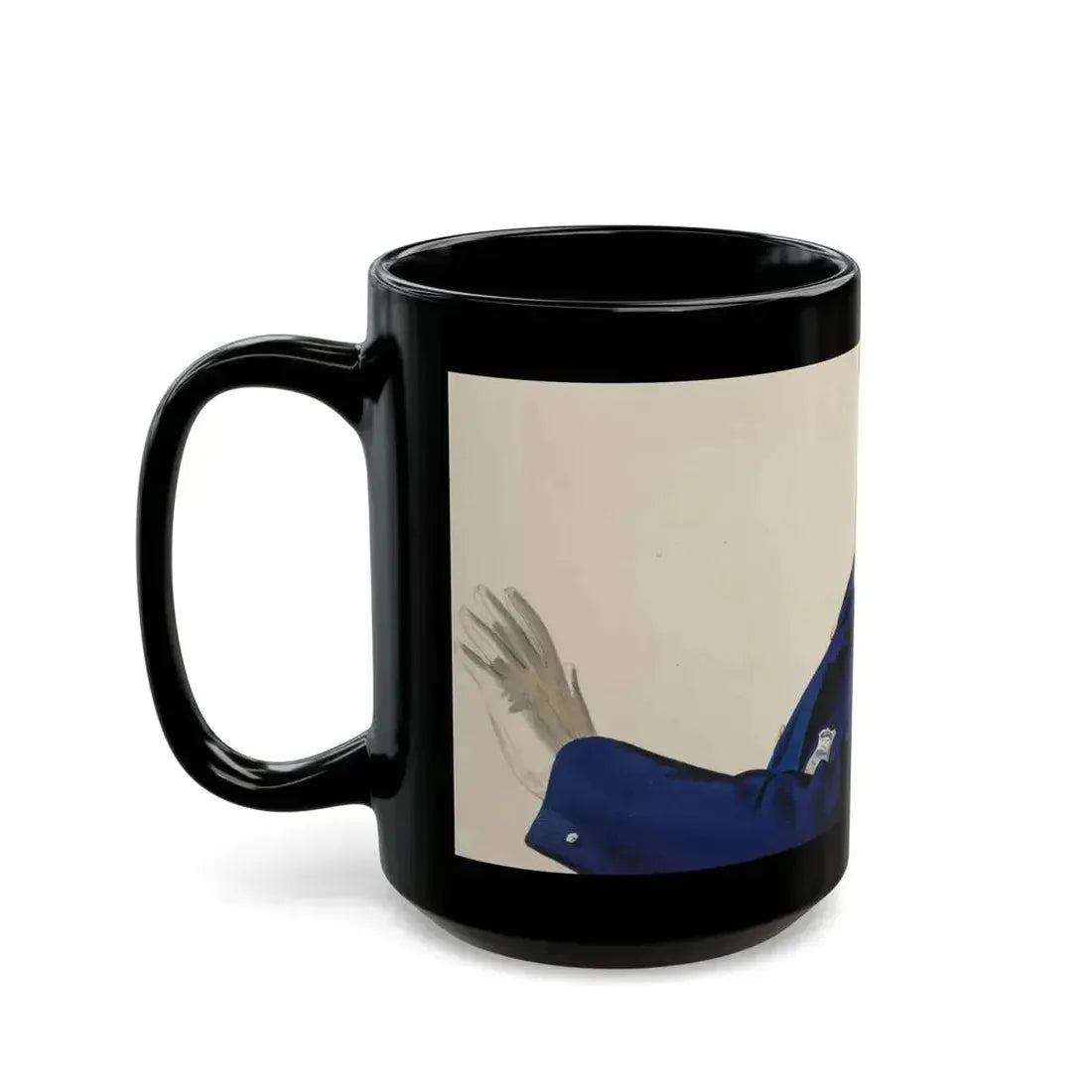 Advertising illustration - Black Coffee Mug - Go Mug Yourself