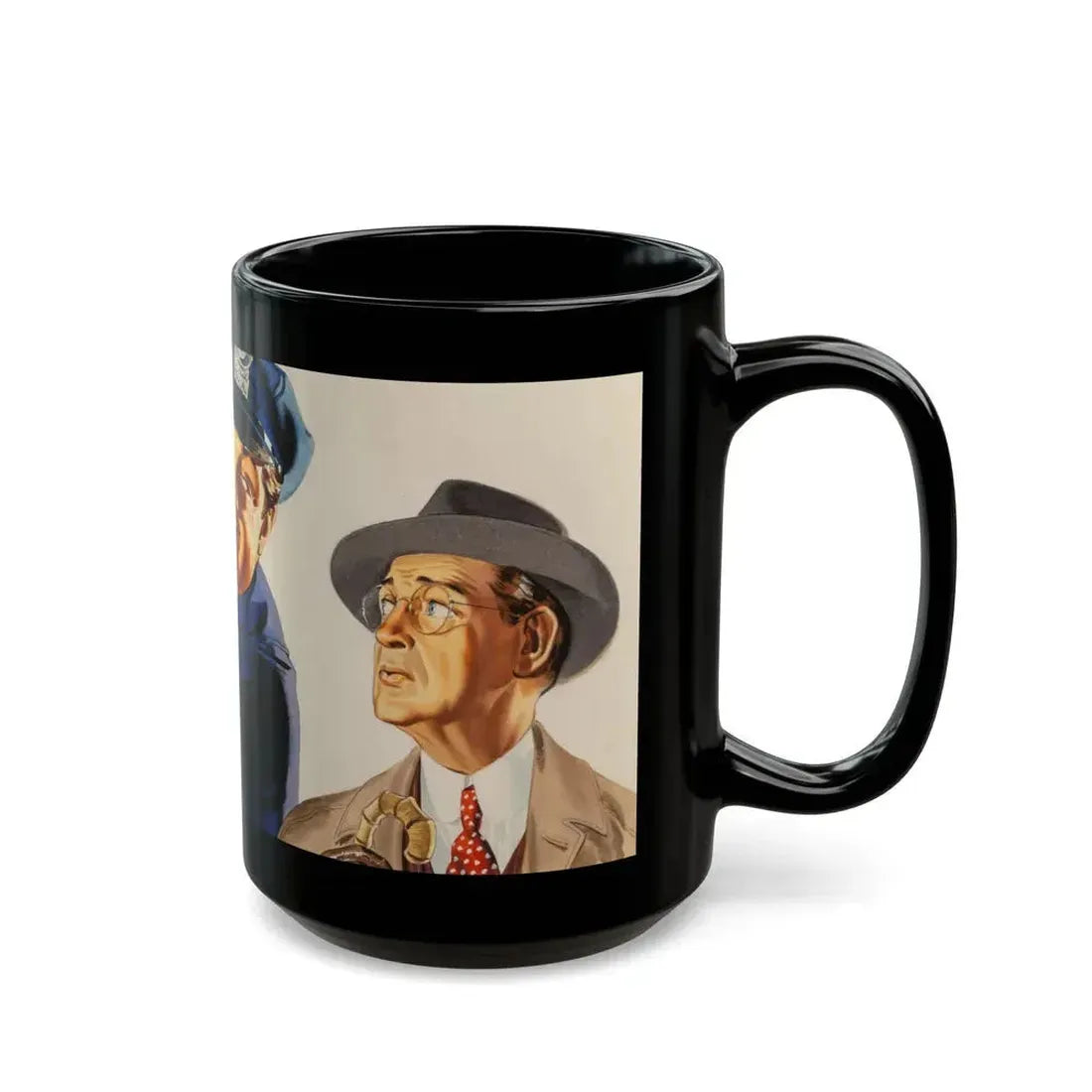 Advertising illustration - Black Coffee Mug - Go Mug Yourself