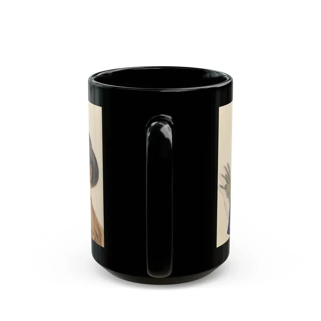 Advertising illustration - Black Coffee Mug - Go Mug Yourself