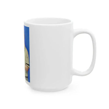 Advertising Illustration, probably for Armour's Bacon - White Coffee Mug - Go Mug Yourself