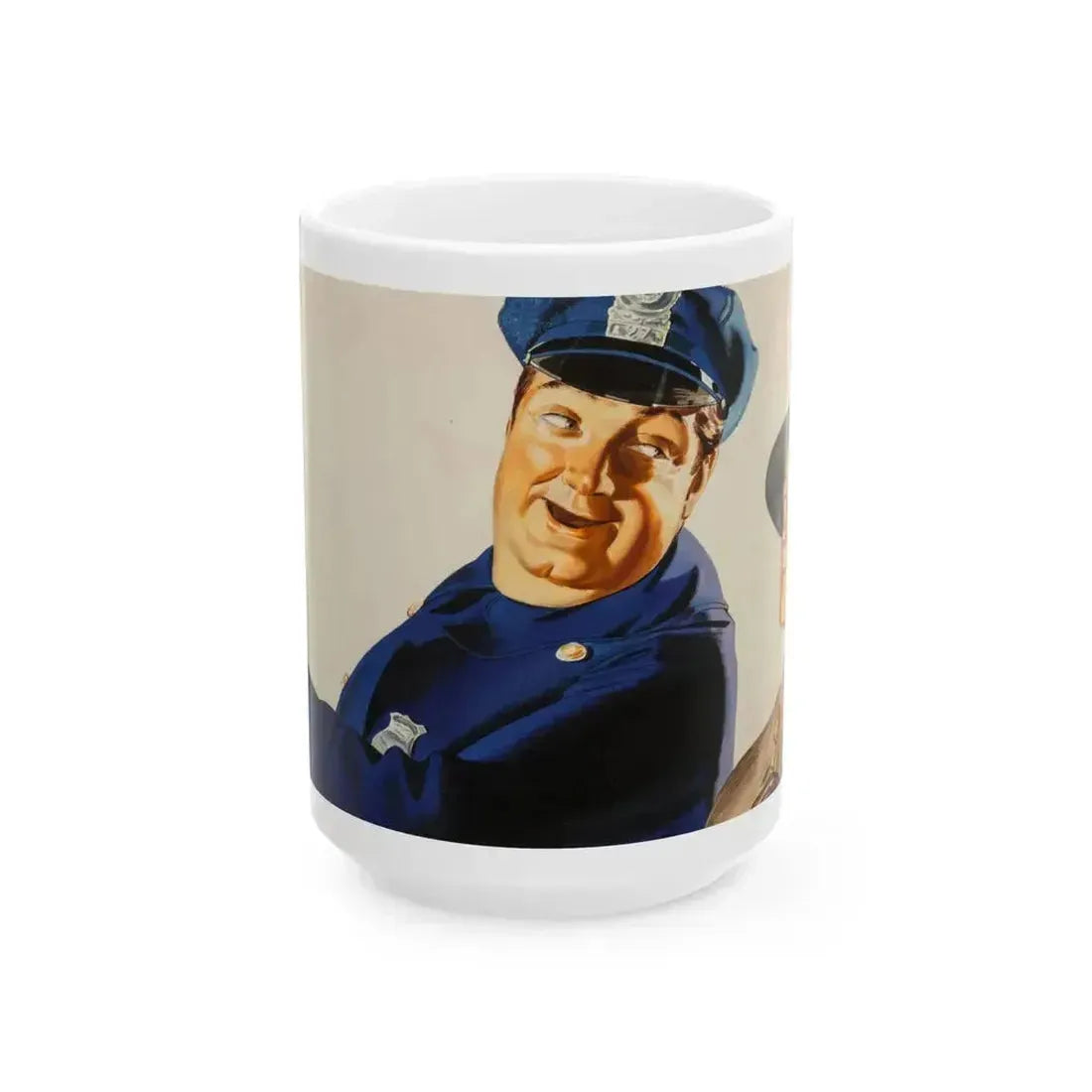 Advertising illustration - White Coffee Mug 15oz - Go Mug Yourself