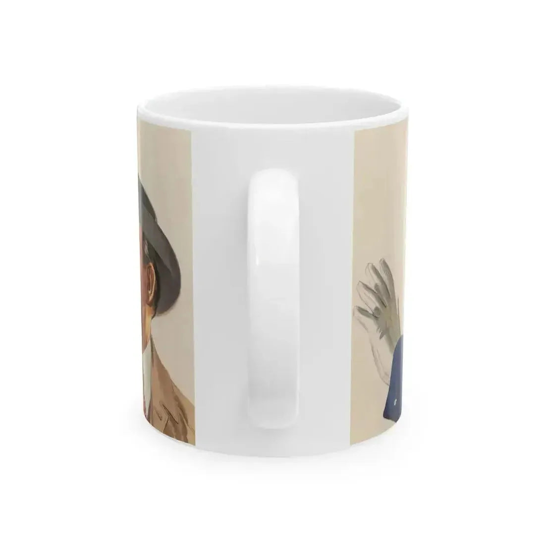 Advertising illustration - White Coffee Mug - Go Mug Yourself