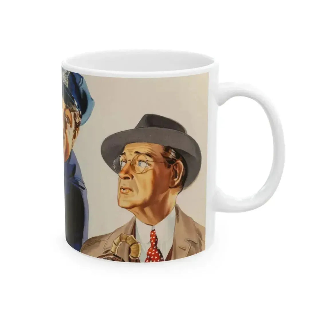 Advertising illustration - White Coffee Mug - Go Mug Yourself