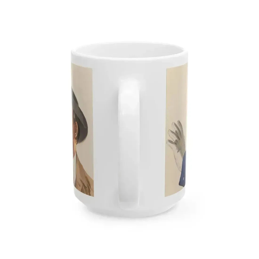 Advertising illustration - White Coffee Mug - Go Mug Yourself