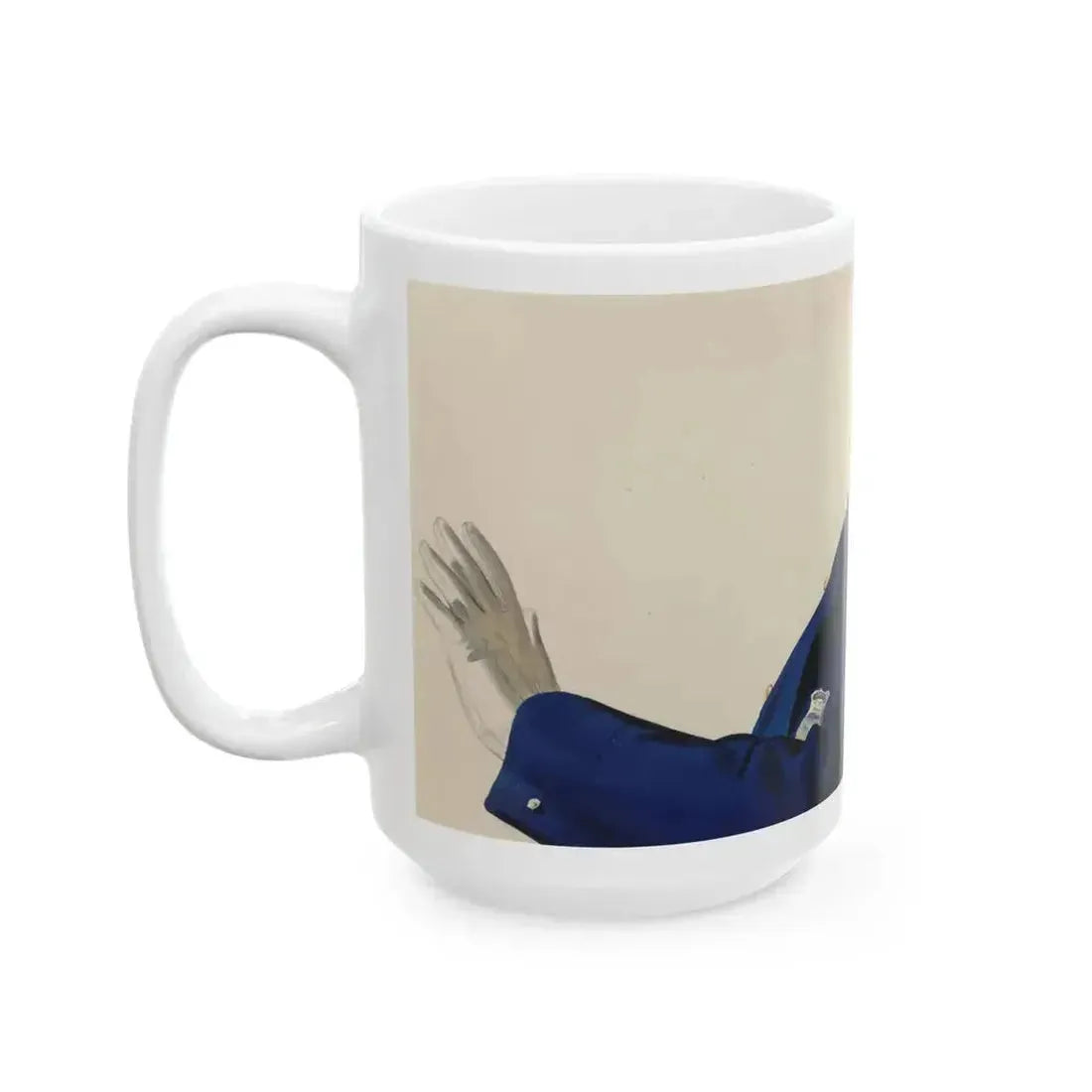 Advertising illustration - White Coffee Mug - Go Mug Yourself