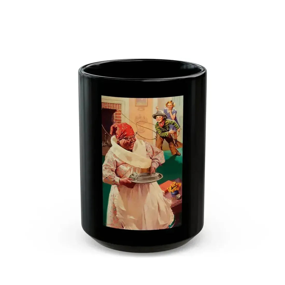 Advertising illustration_1 - Black Coffee Mug 15oz - Go Mug Yourself