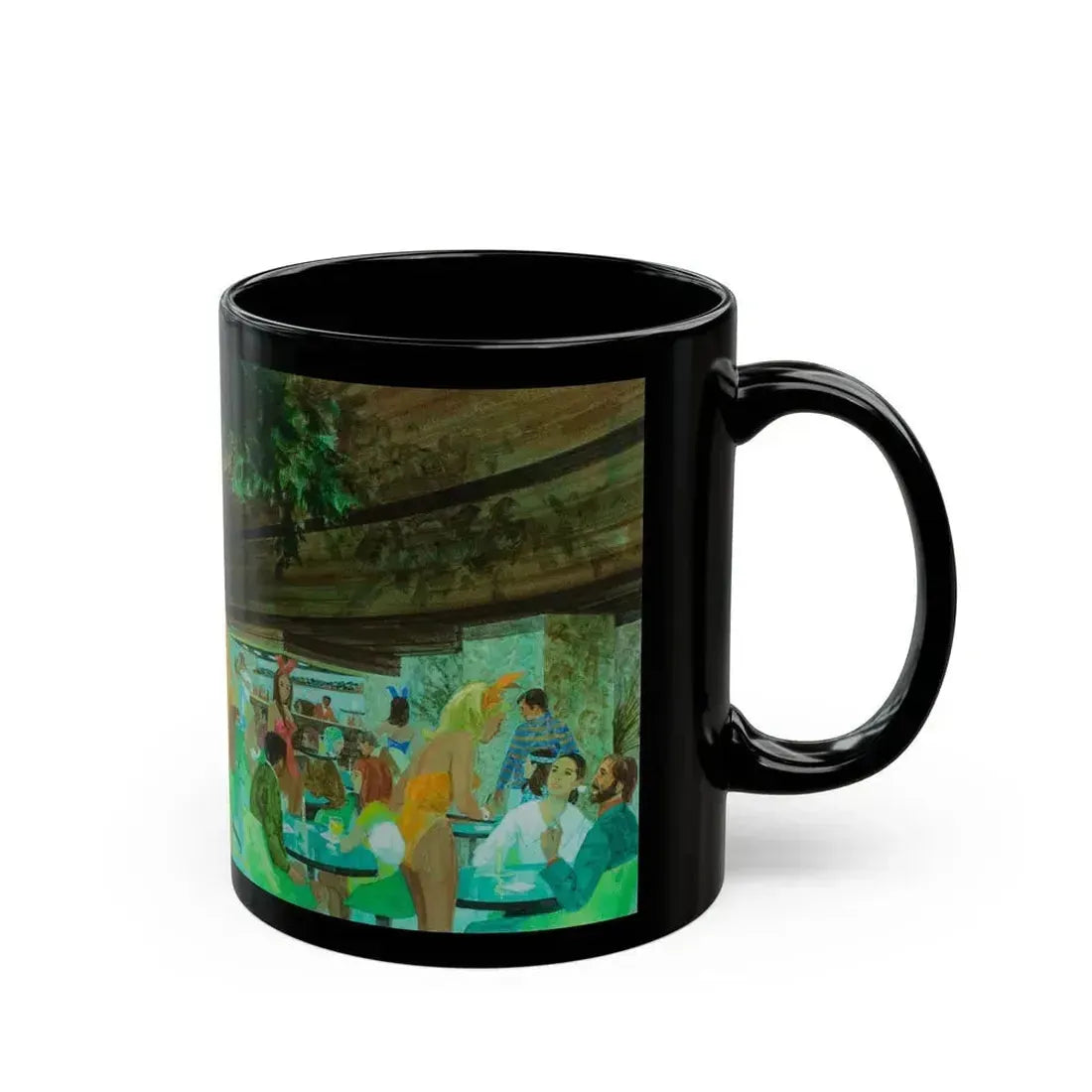 Advertising Illustration_2 - Black Coffee Mug - Go Mug Yourself