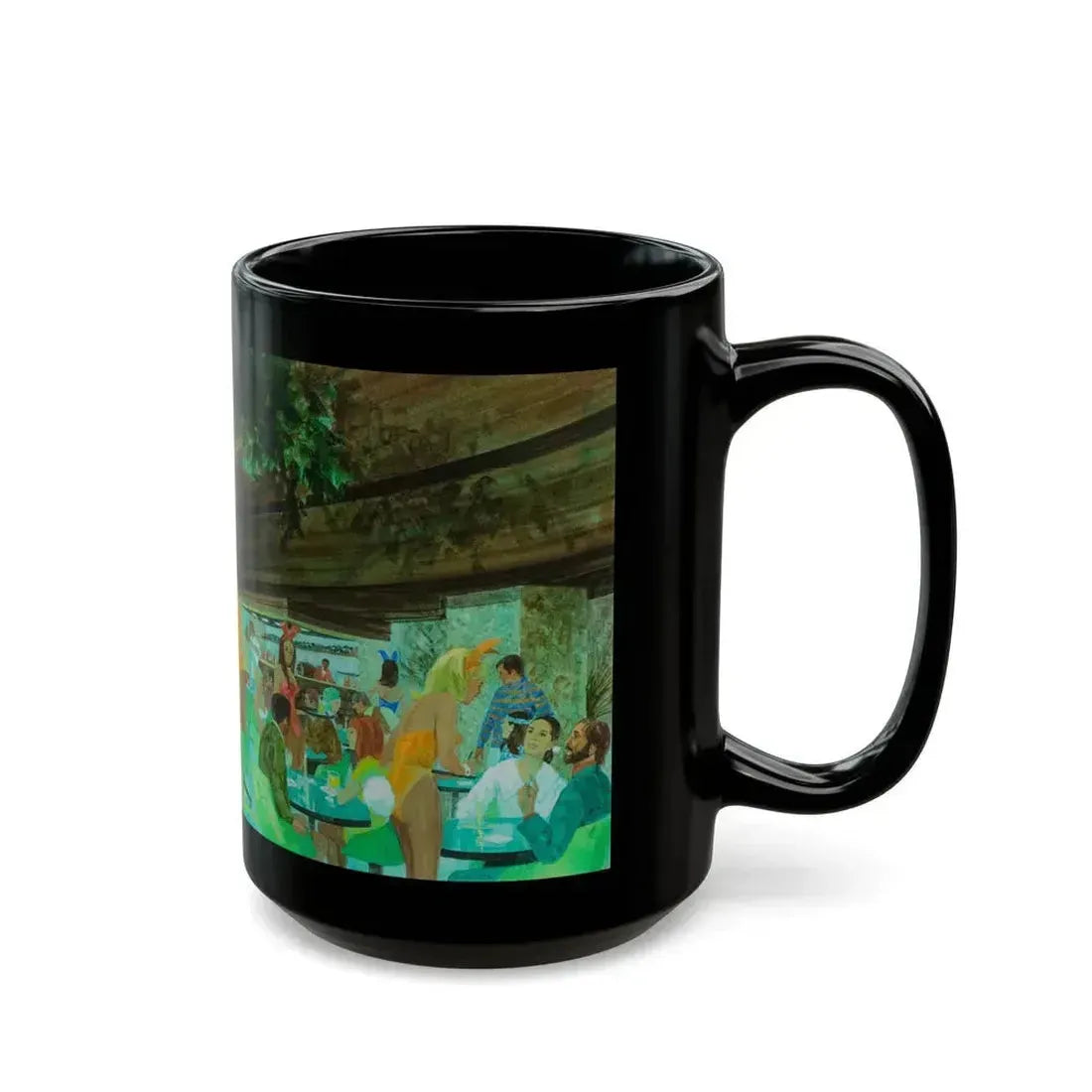 Advertising Illustration_2 - Black Coffee Mug - Go Mug Yourself