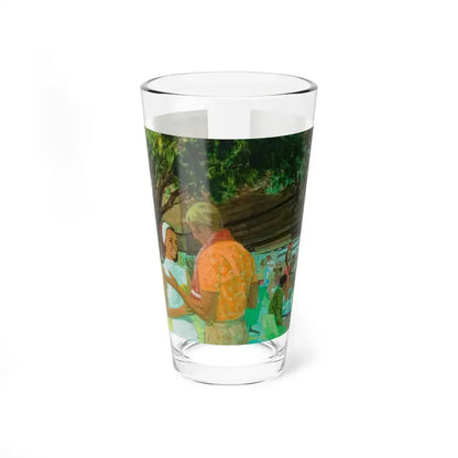 Advertising Illustration_2 (Magazine Illustration) Pint Glass 16oz - Go Mug Yourself
