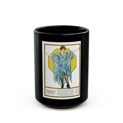 Advertisment for Holeproof Hosiery, Harper's Bazaar, March 1921 - Black Coffee Mug 15oz - Go Mug Yourself