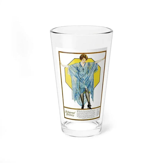 Advertisment for Holeproof Hosiery, Harper's Bazaar, March 1921 (Magazine Illustration) Pint Glass 16oz 16oz - Go Mug Yourself