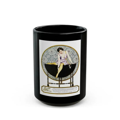Advertisment for Holeproof Hosiery, Harper's Bazaar, October 1920 - Black Coffee Mug 15oz - Go Mug Yourself