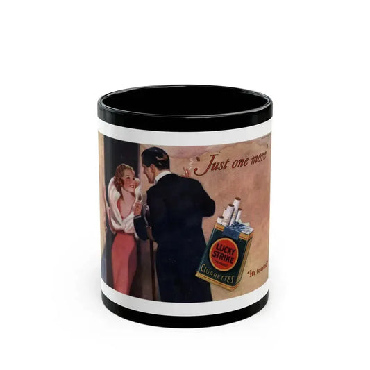 Advertisment for Lucky Strike, Bluebook Magazine backcover, November 1933 - Black Coffee Mug 11oz - Go Mug Yourself