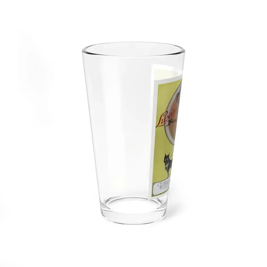 Advertisment for Luxite Hosiery, Harper's Bazaar, December 1922 (Magazine Illustration) Pint Glass 16oz - Go Mug Yourself