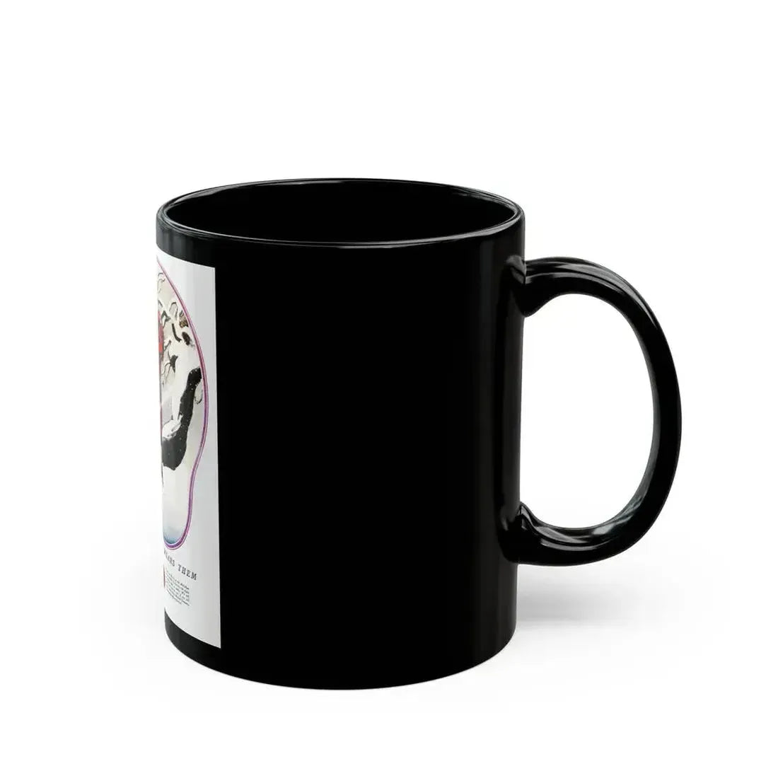 Advertisment for McCallum Hosiery, Harper's Bazaar, December 1924 - Black Coffee Mug - Go Mug Yourself