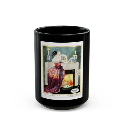 Advertisment for McCallum Hosiery, Harper's Bazaar, July 1922 - Black Coffee Mug 15oz - Go Mug Yourself