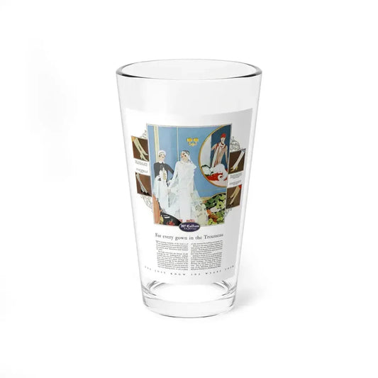 Advertisment for McCallum Hosiery, Harper's Bazaar, June 1926 (Magazine Illustration) Pint Glass 16oz 16oz - Go Mug Yourself