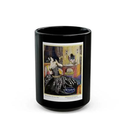 Advertisment for McCallum Hosiery, Harper's Bazaar, May 1922 - Black Coffee Mug 15oz - Go Mug Yourself