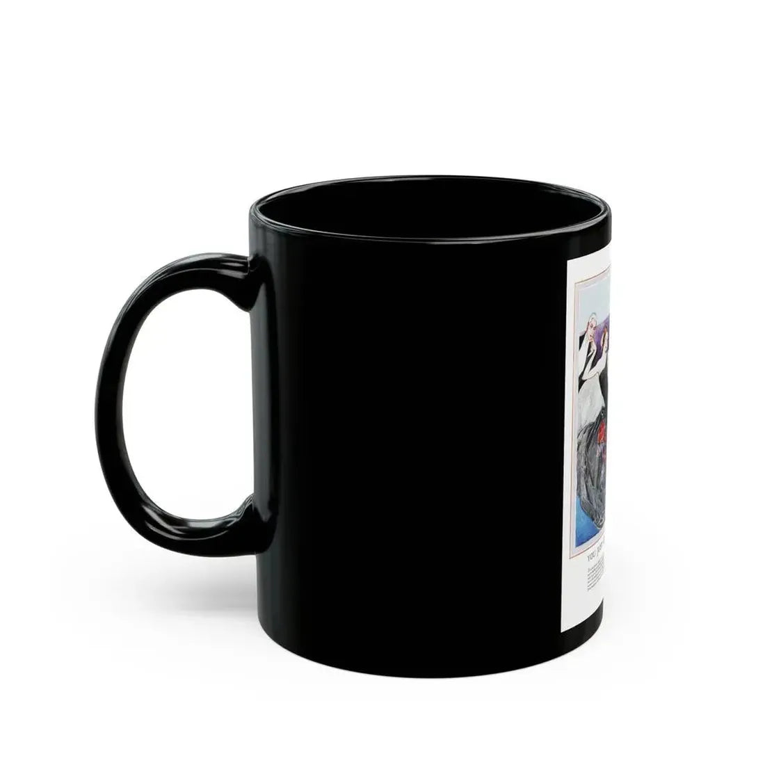 Advertisment for McCallum Hosiery, Harper's Bazaar, October 1923 - Black Coffee Mug - Go Mug Yourself