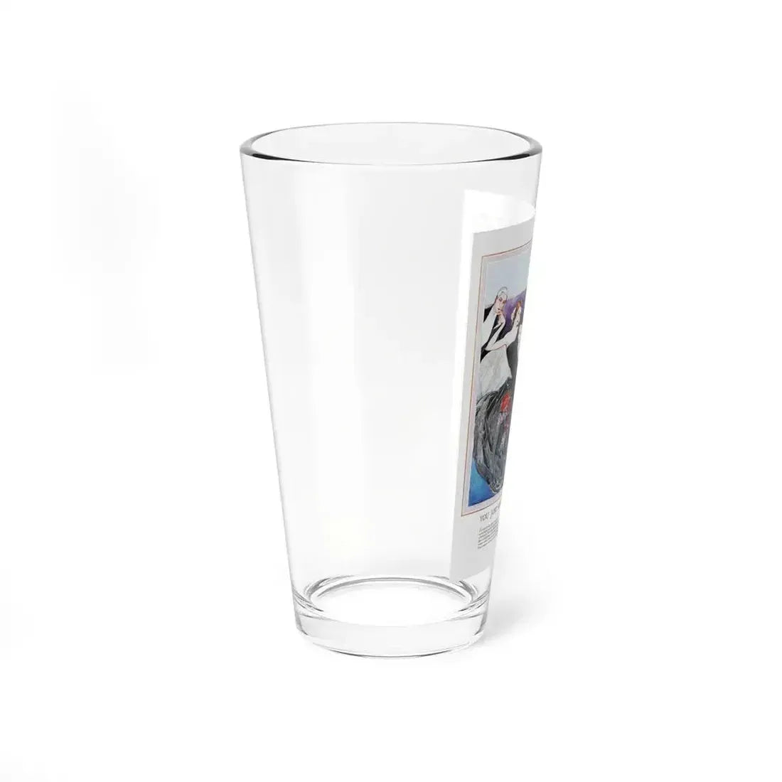 Advertisment for McCallum Hosiery, Harper's Bazaar, October 1923 (Magazine Illustration) Pint Glass 16oz - Go Mug Yourself