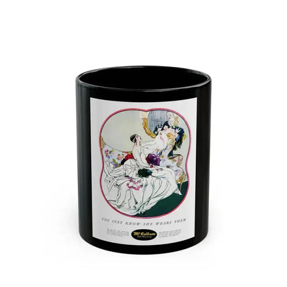 Advertisment for McCallum Hosiery, Harper's Bazaar, October 1924 - Black Coffee Mug 11oz - Go Mug Yourself