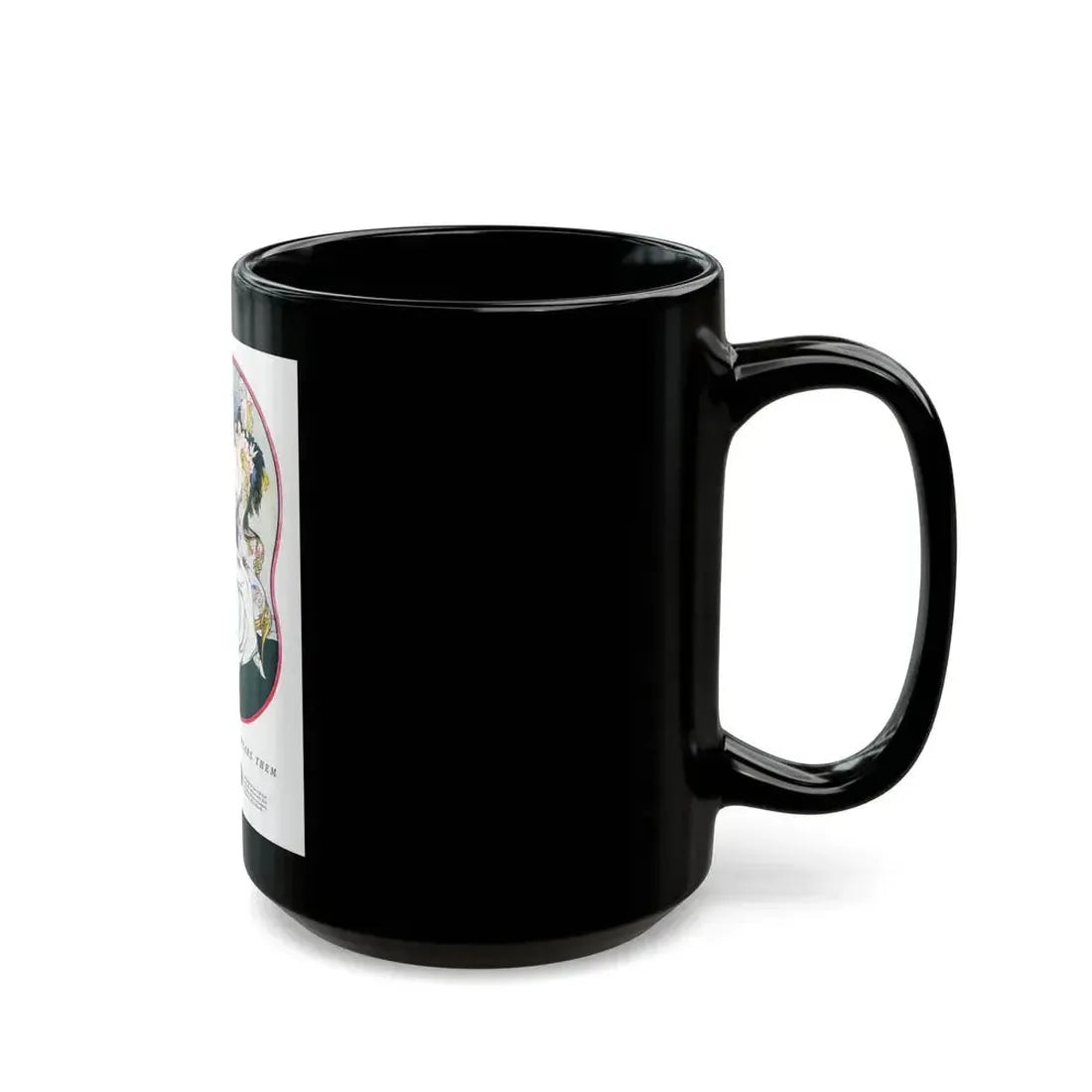 Advertisment for McCallum Hosiery, Harper's Bazaar, October 1924 - Black Coffee Mug - Go Mug Yourself