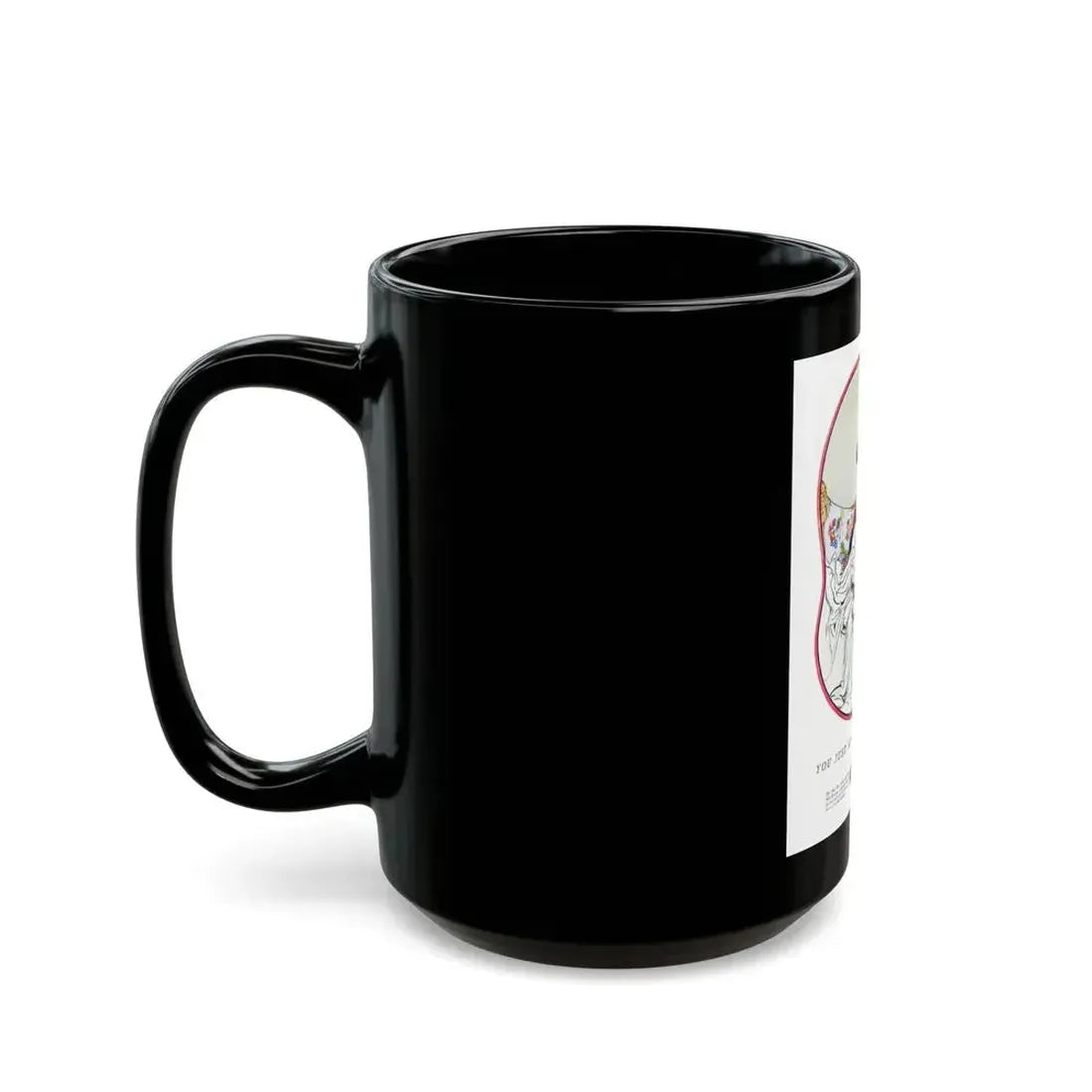 Advertisment for McCallum Hosiery, Harper's Bazaar, October 1924 - Black Coffee Mug - Go Mug Yourself