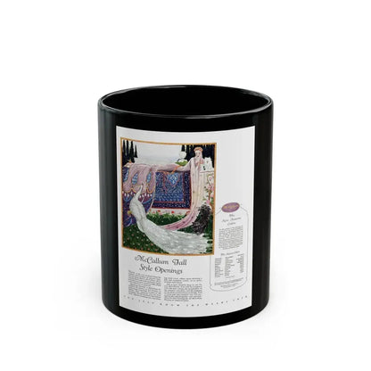 Advertisment for McCallum Hosiery, Harper's Bazaar, October 1926 - Black Coffee Mug 11oz - Go Mug Yourself