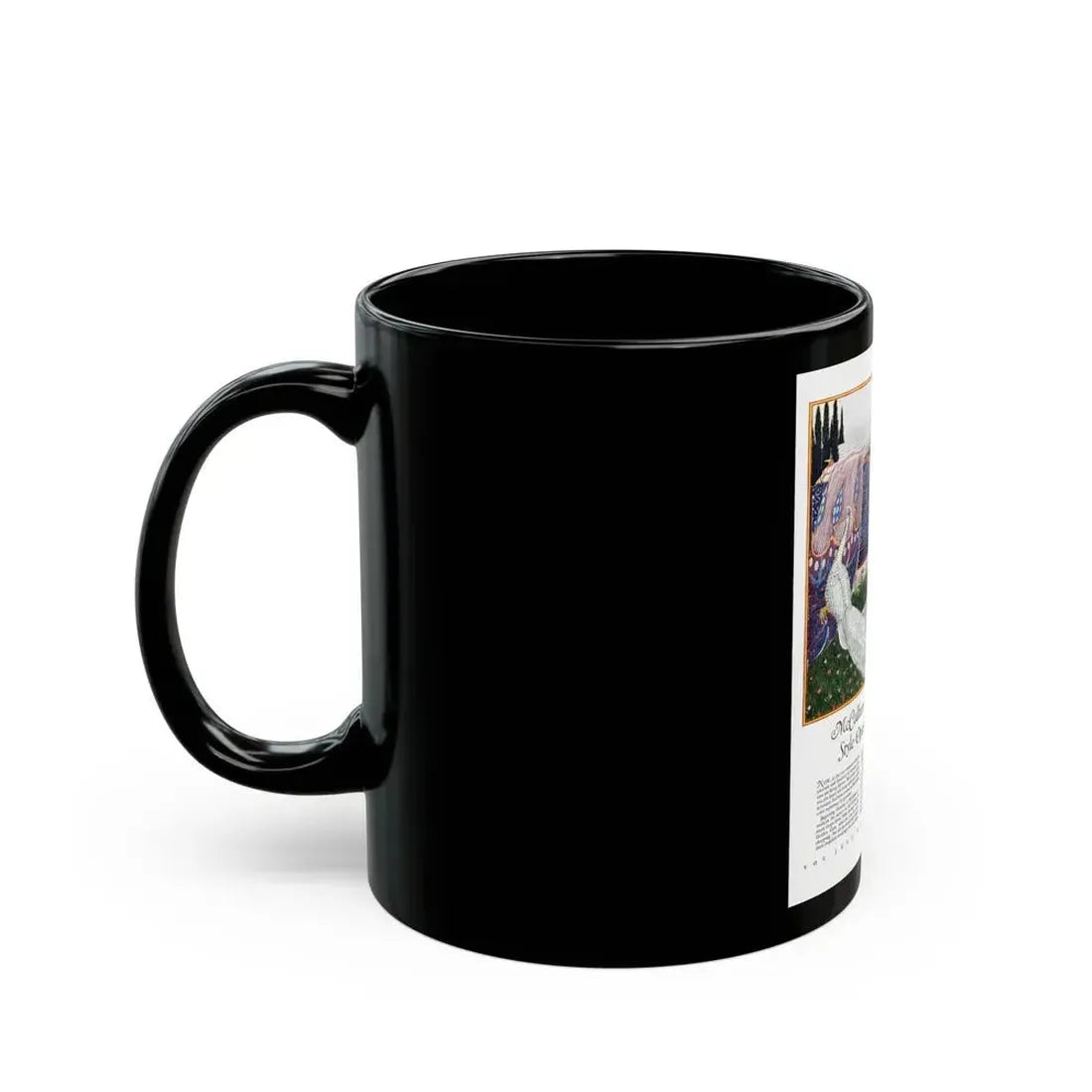 Advertisment for McCallum Hosiery, Harper's Bazaar, October 1926 - Black Coffee Mug - Go Mug Yourself